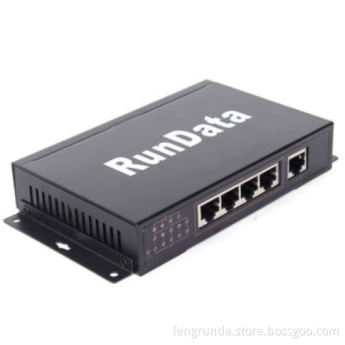 Full Gigabit Power Over Ethernet Switch, 5-port with 4-port PoE, CE, FCC, RoHS Certificates Approval